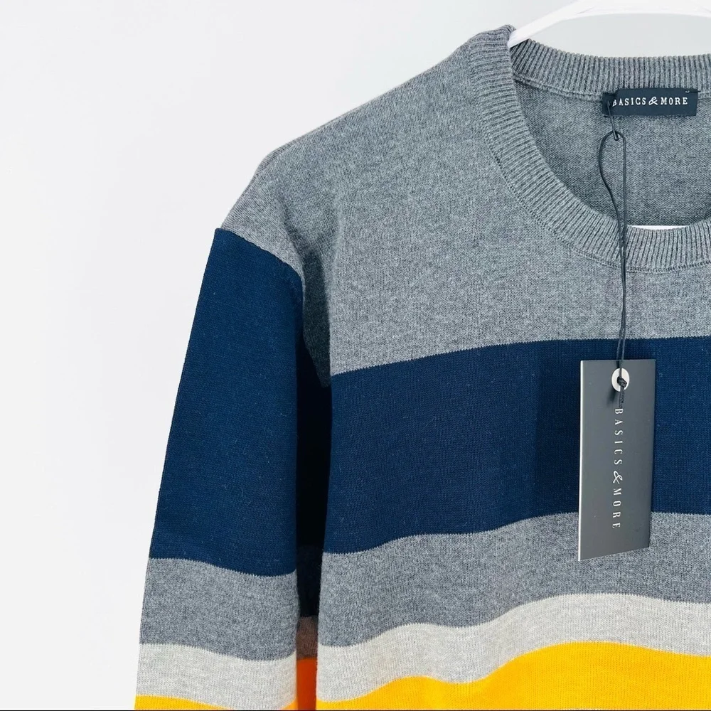 Basics & More Men's Cotton Pullover Sweater - 2XL